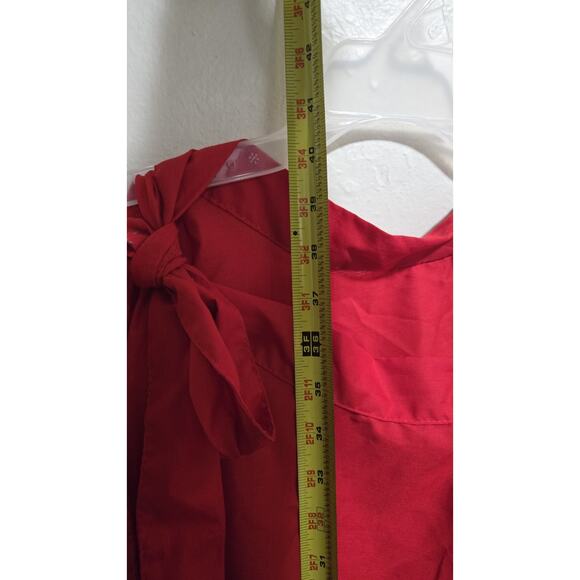 Falda Folklorico Women's Red White Green Yellow Blue Ribbon Skirt Size M - Picture 6 of 12